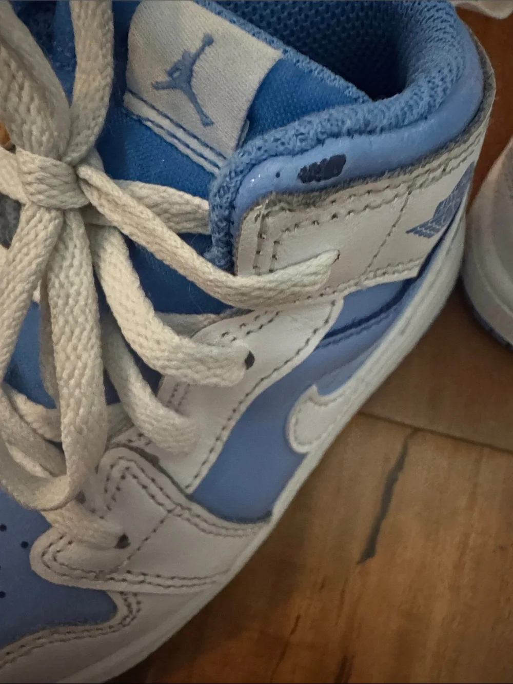Nike Kids Blue and White High-Top Sneakers